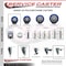 Service Caster 3 Inch Blue Polyurethane Swivel 34 Inch Threaded Stem Caster Set with Total Lock Brake SCC-TSTTL20S314-PPUB-BLUE-34212-4 - alternate 2